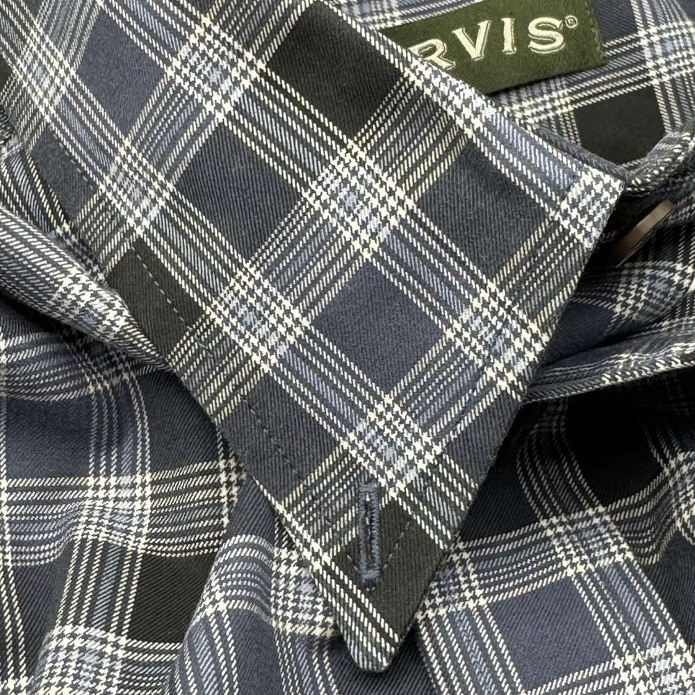 Orvis Signature Twill Men's Button Down Shirt. Size XL Blue Plaid. 100% Cotton - Picture 6 of 12